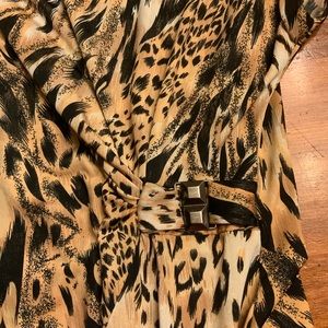 Fylo animal print XL tunic top